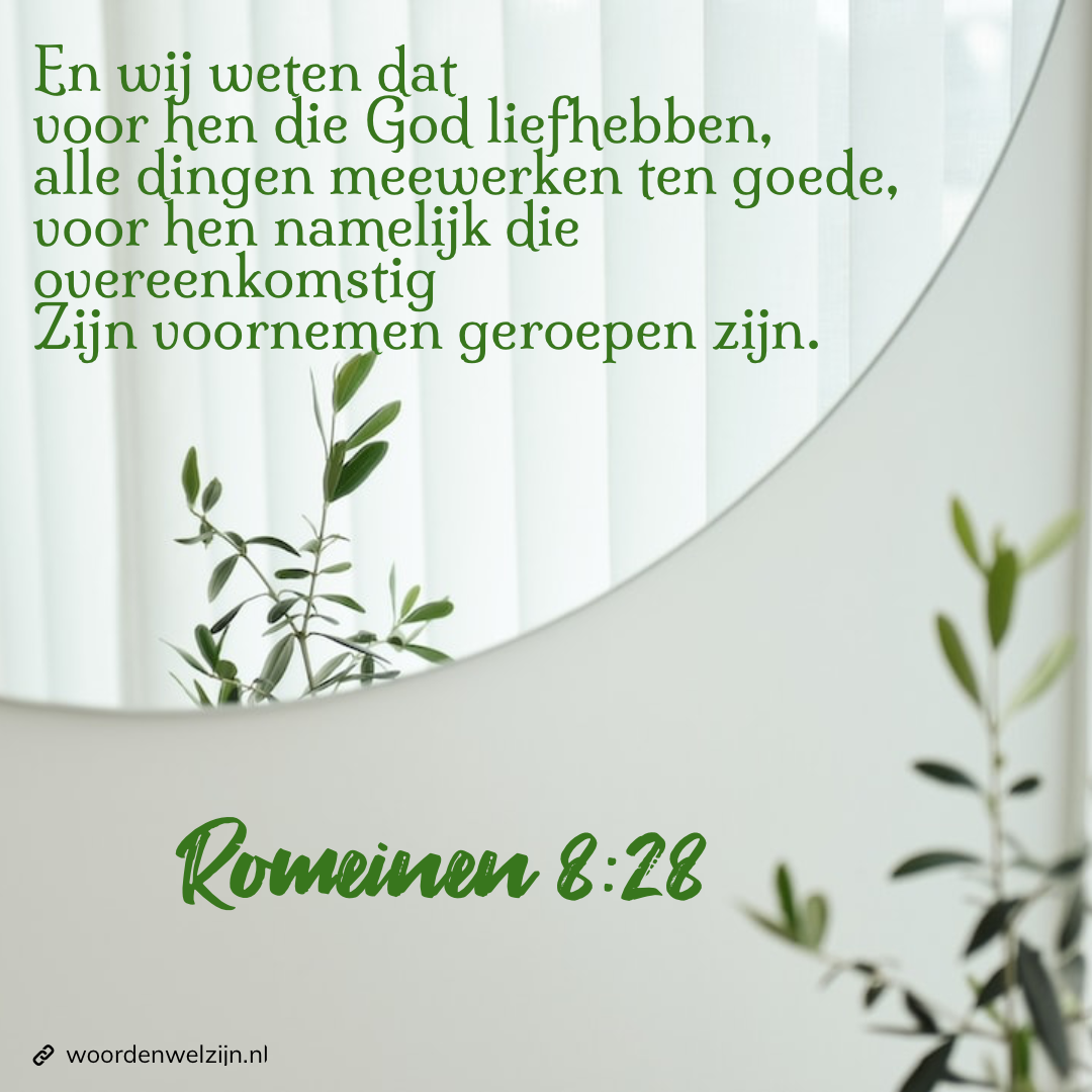 Overdenking Romeinen 8:28 alle dingen meewerken ten goede