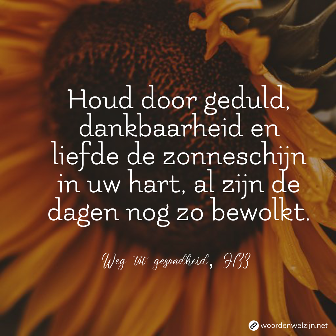 Quote - Zonneschijn in het hart