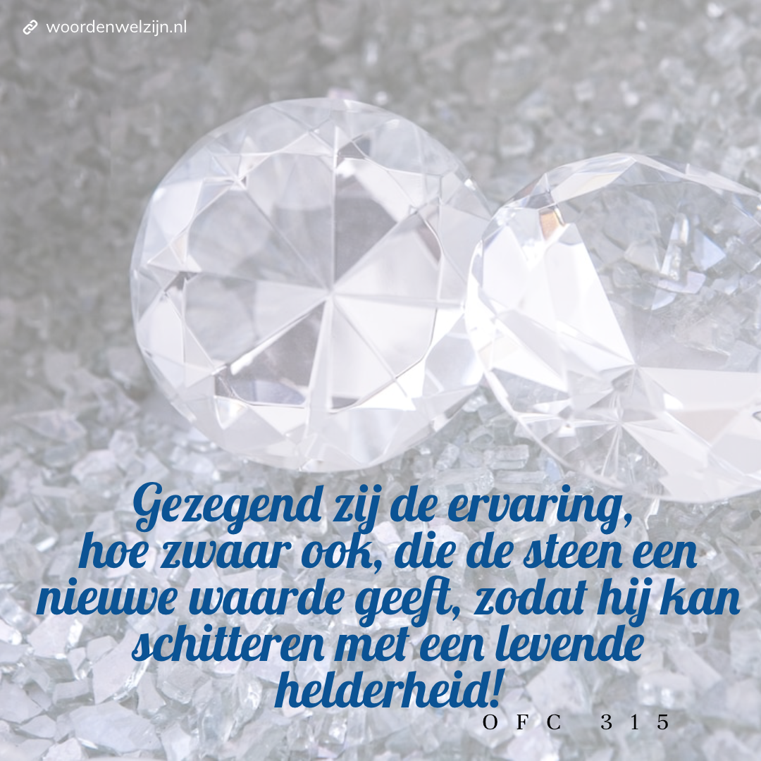 Quote OFC 315 Ellen White, schitteren met levende helderheid, juweel, sieraad, diamant