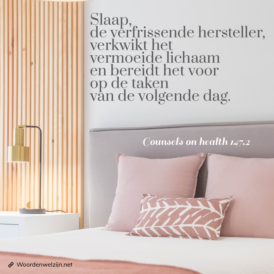 Slaap, de verfrissende hersteller