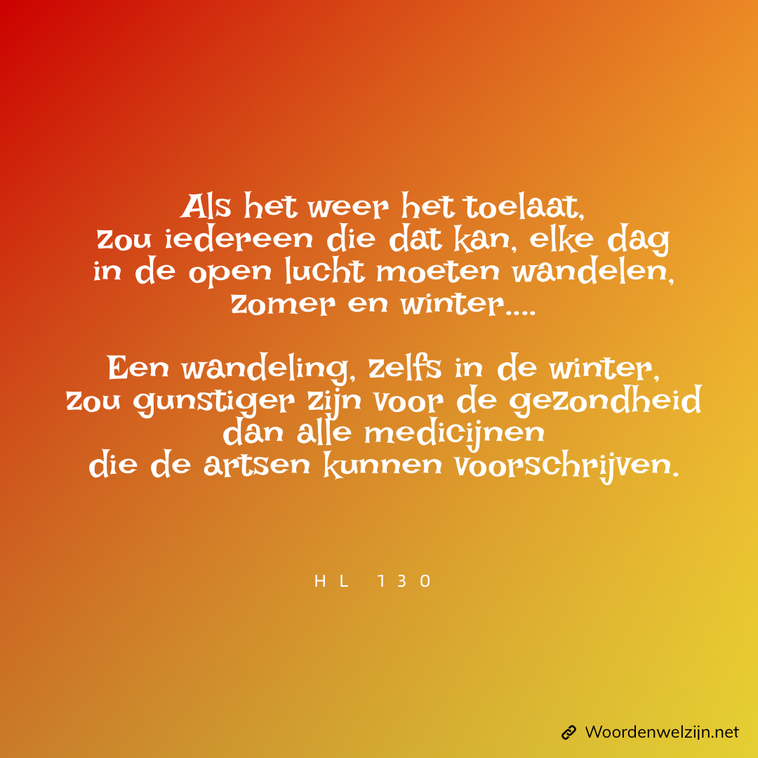 Dagelijks wandelen HL130 Ellen White